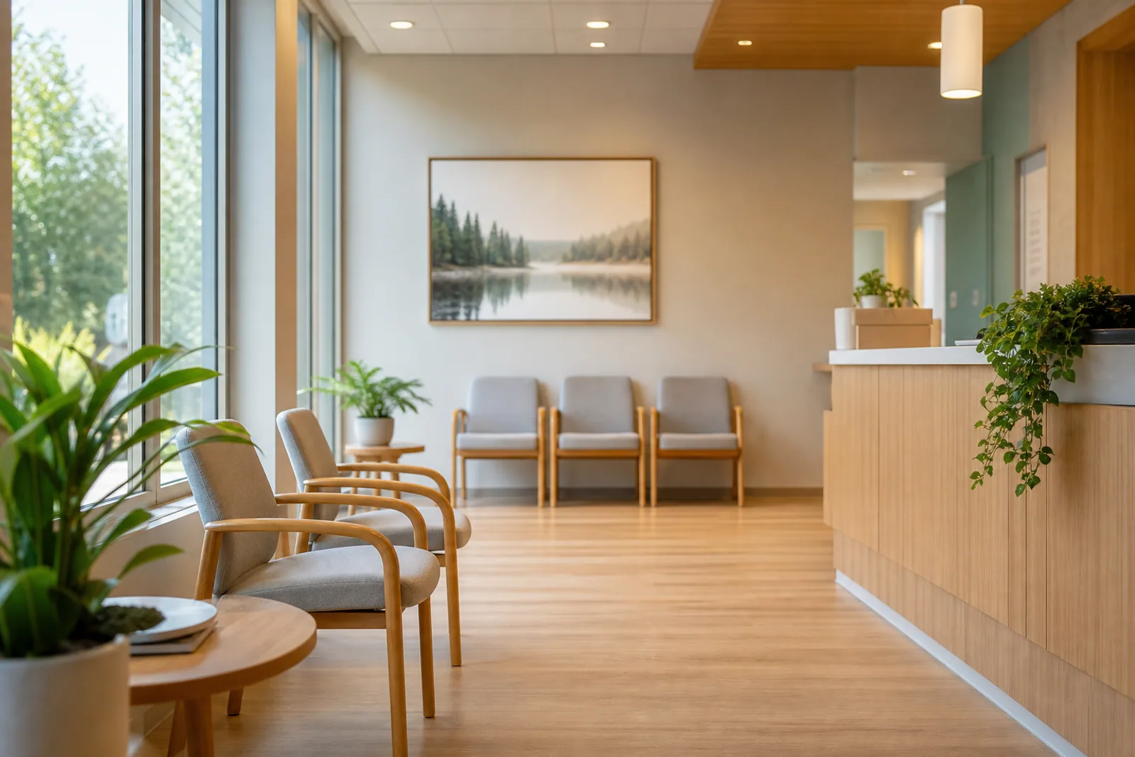A welcoming community clinic waiting area