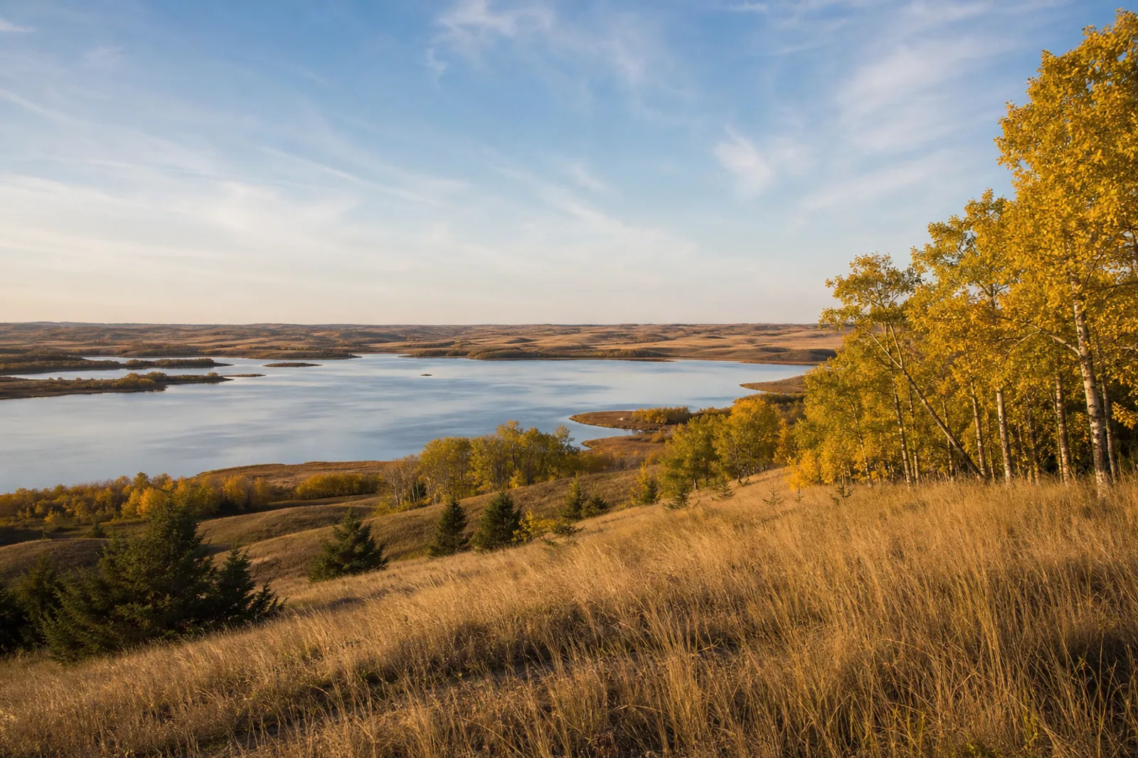 The landscape of Manitoba, Canada