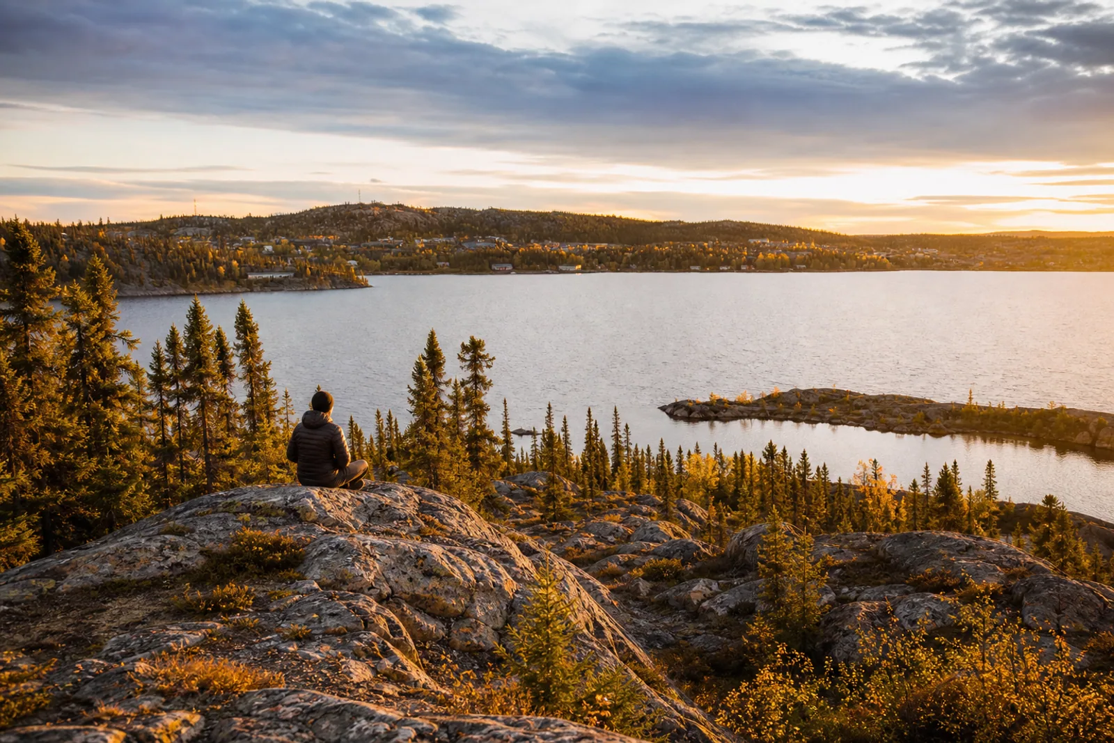 The landscape of the Northwest Territories, Canada
