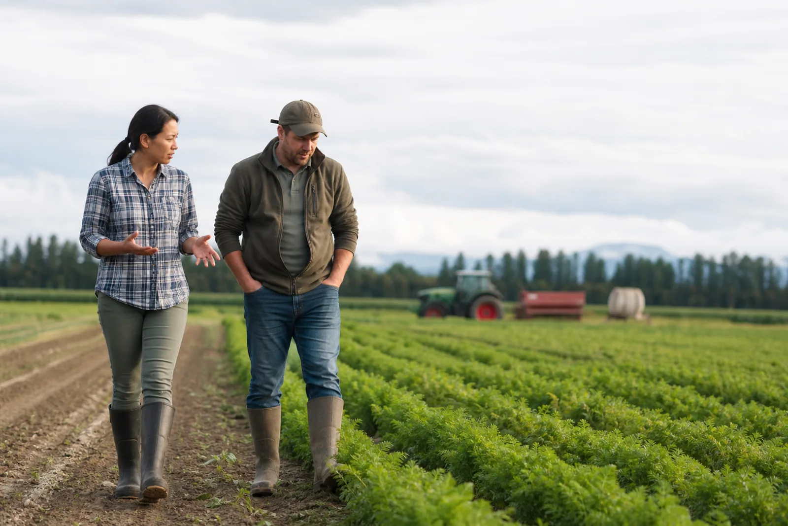 A worker in the agriculture sector